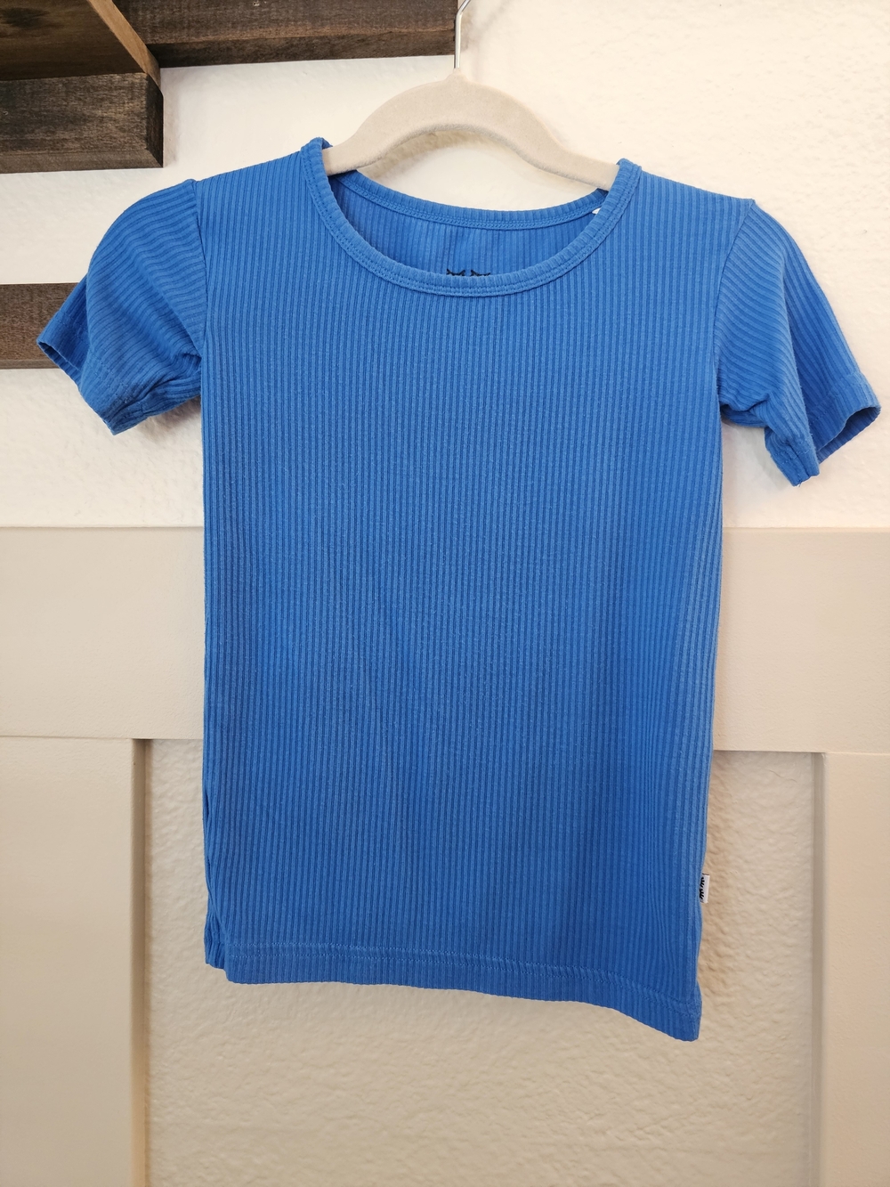 Little Sleepies Ribbed Blue 3T Short Sleeve with Pants